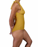 V-Neck Shoulder Tie One Piece