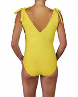 V-Neck Shoulder Tie One Piece