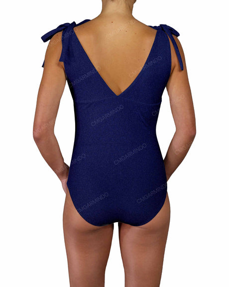 V-Neck Shoulder Tie One Piece