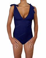 V-Neck Shoulder Tie One Piece