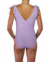 V-Neck Shoulder Tie One Piece