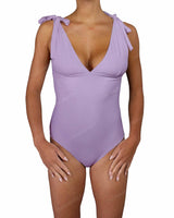 V-Neck Shoulder Tie One Piece