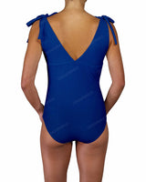 V-Neck Shoulder Tie One Piece