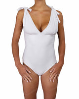 V-Neck Shoulder Tie One Piece