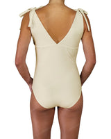 V-Neck Shoulder Tie One Piece