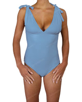 V-Neck Shoulder Tie One Piece