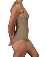 V-Neck Shoulder Tie One Piece