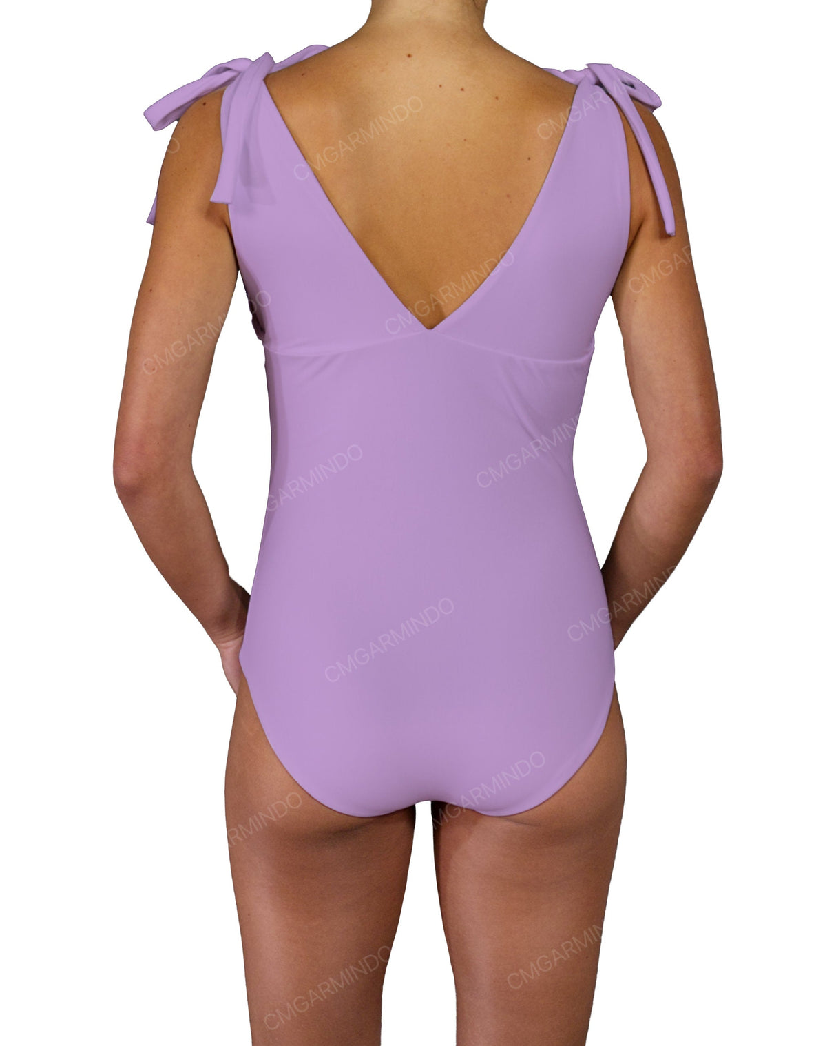 V-Neck Shoulder Tie One Piece