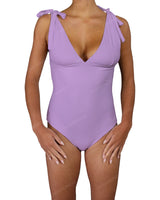 V-Neck Shoulder Tie One Piece