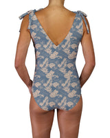 V-Neck Shoulder Tie One Piece