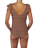 V-Neck Shoulder Tie One Piece