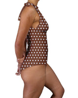 V-Neck Shoulder Tie One Piece