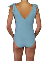 V-Neck Shoulder Tie One Piece