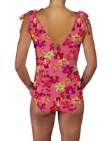 V-Neck Shoulder Tie One Piece