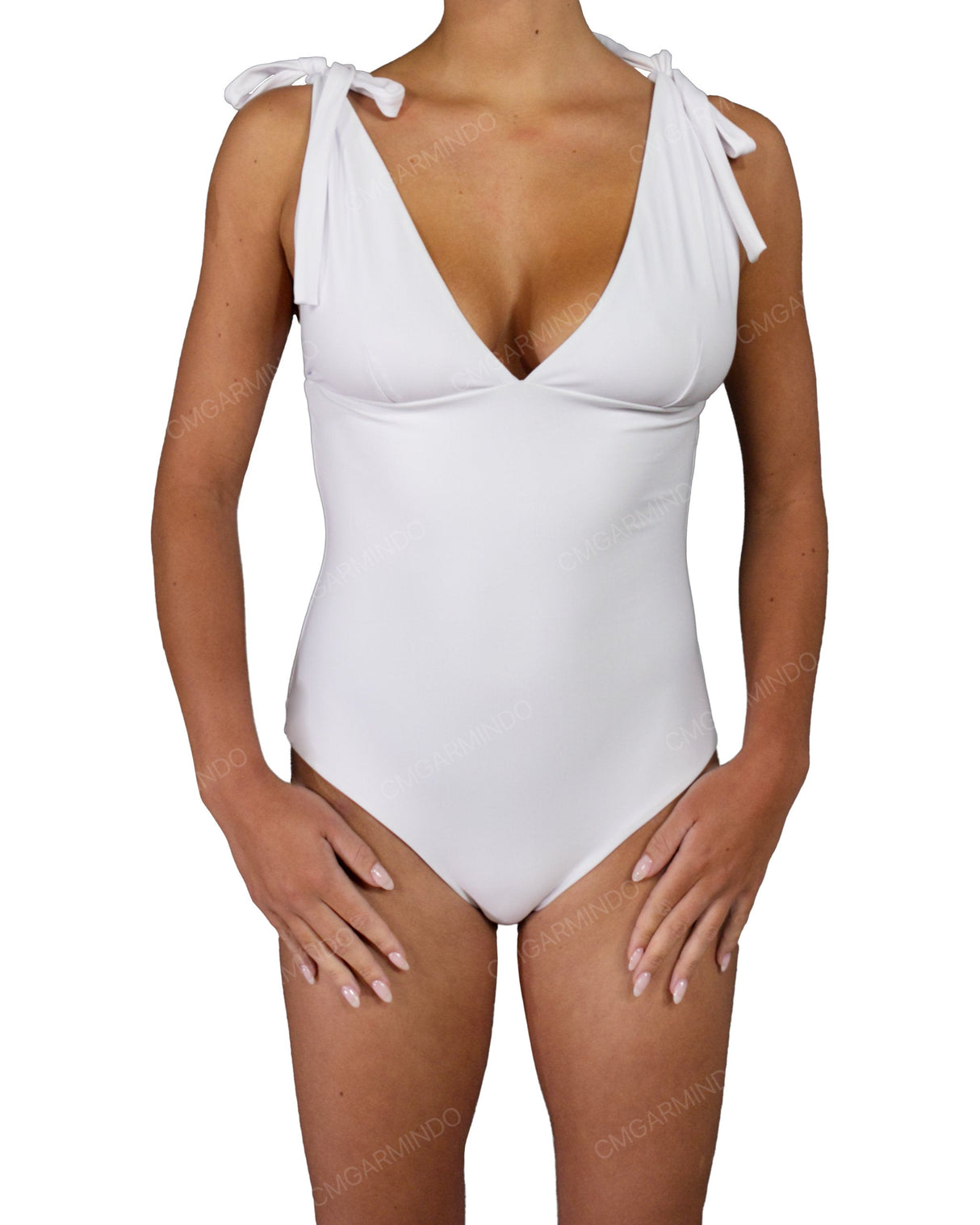 V-Neck Shoulder Tie One Piece