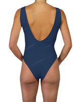 V-Neck Double Ring One Piece