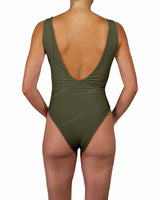 V-Neck Double Ring One Piece