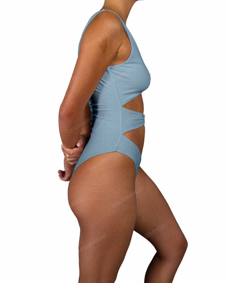 V-Neck Double Ring One Piece