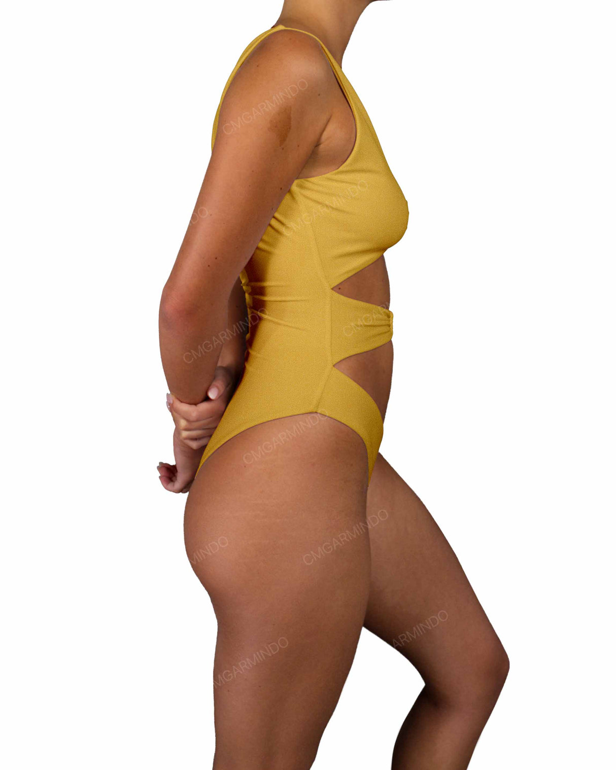 V-Neck Double Ring One Piece
