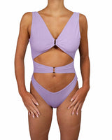 V-Neck Double Ring One Piece