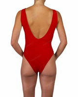 V-Neck Double Ring One Piece