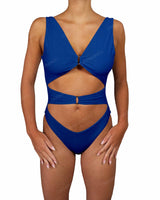 V-Neck Double Ring One Piece