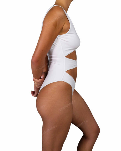 V-Neck Double Ring One Piece