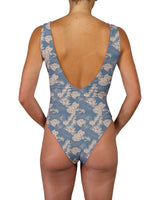 V-Neck Double Ring One Piece
