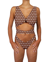 V-Neck Double Ring One Piece
