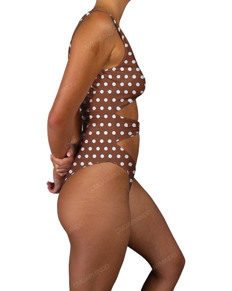 V-Neck Double Ring One Piece