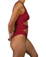 V-Neck Double Ring One Piece
