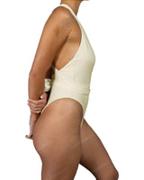 Deep V-Neck Strap Tie One Piece
