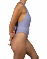 Deep V-Neck Strap Tie One Piece