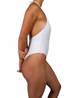 Deep V-Neck Halter String Tie One Piece