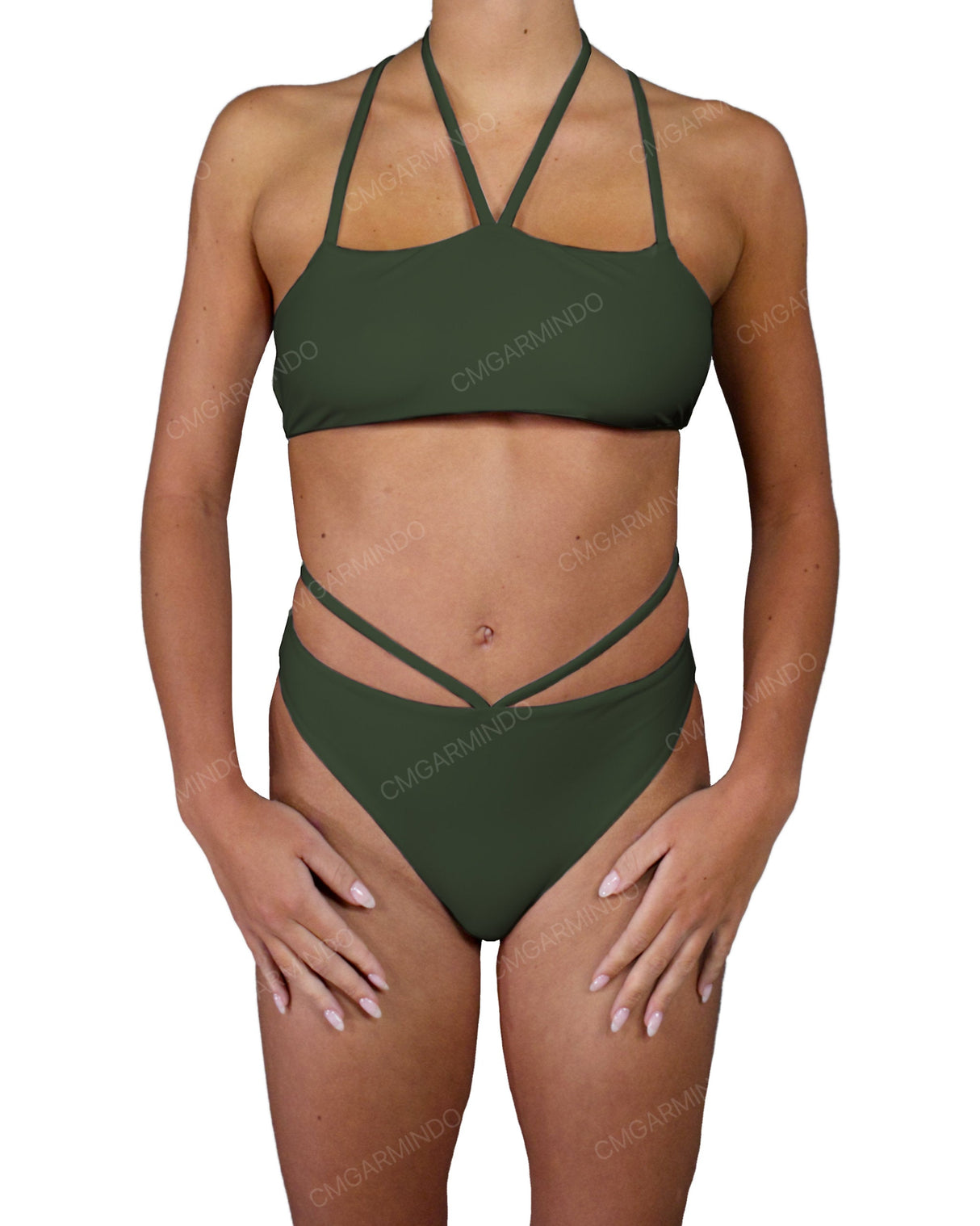 Strappy Cross Back One Piece