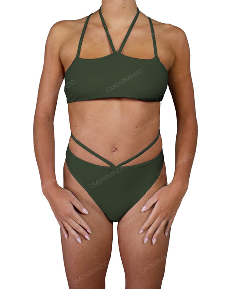 Strappy Cross Back One Piece