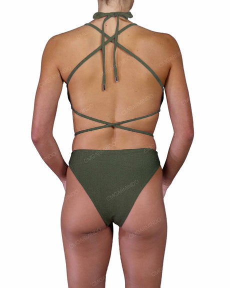 Strappy Cross Back One Piece