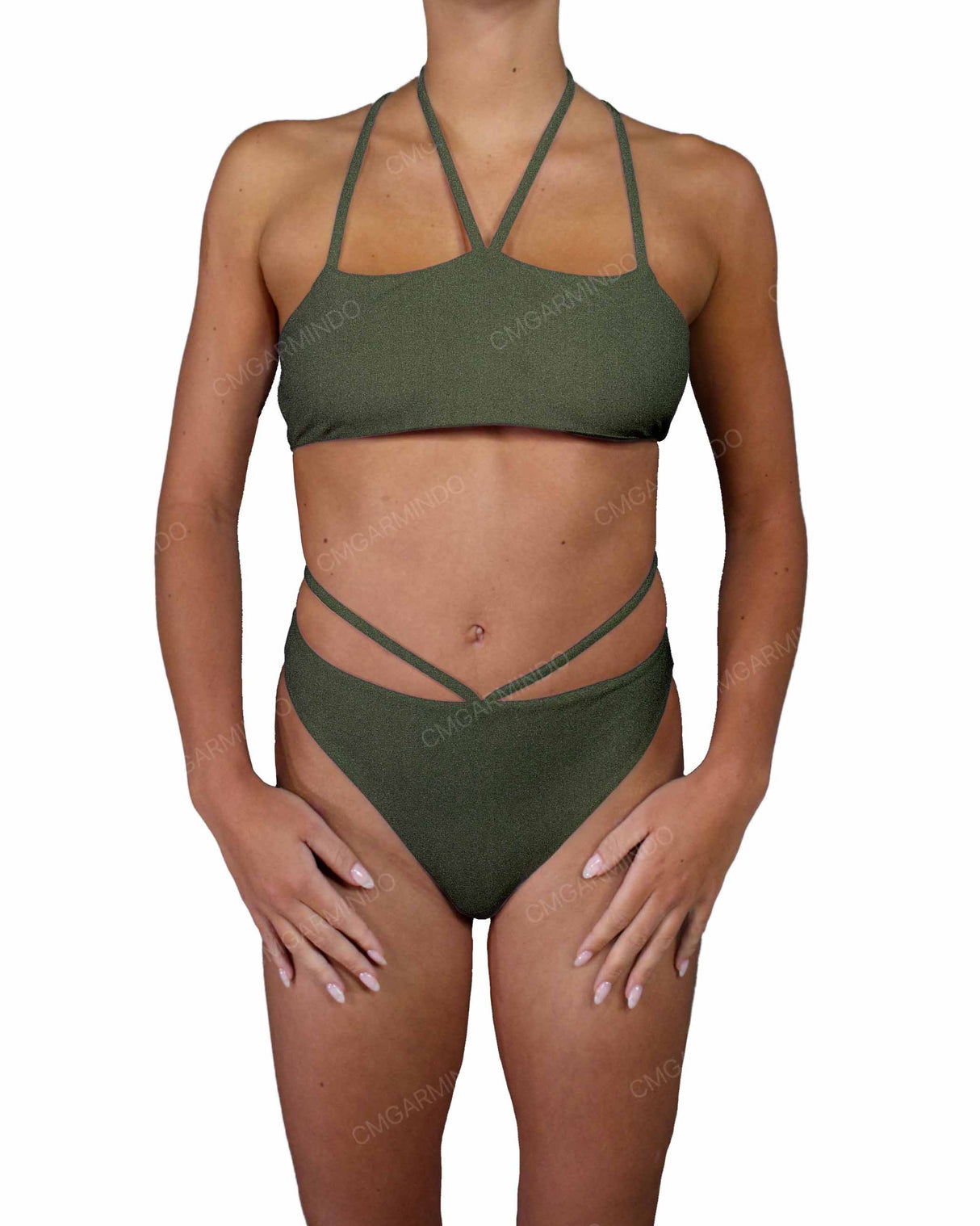 Strappy Cross Back One Piece
