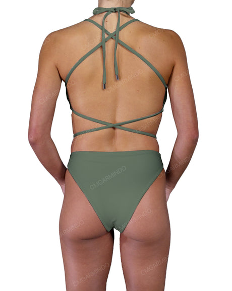 Strappy Cross Back One Piece