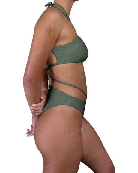 Strappy Cross Back One Piece
