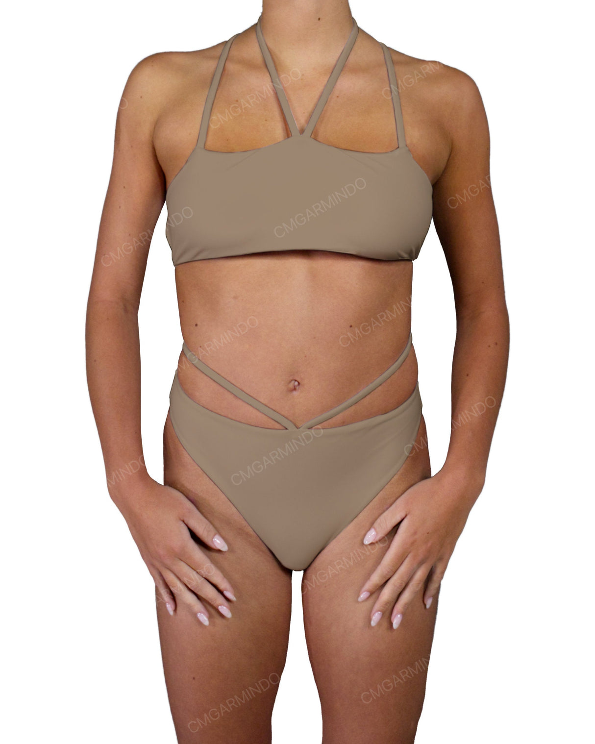 Strappy Cross Back One Piece