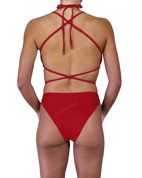 Strappy Cross Back One Piece