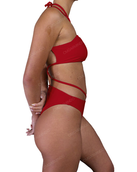 Strappy Cross Back One Piece