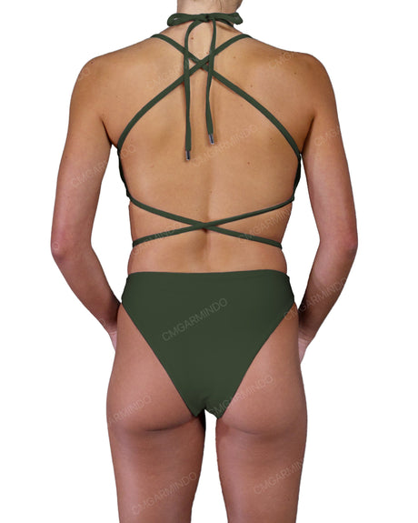 Strappy Cross Back One Piece