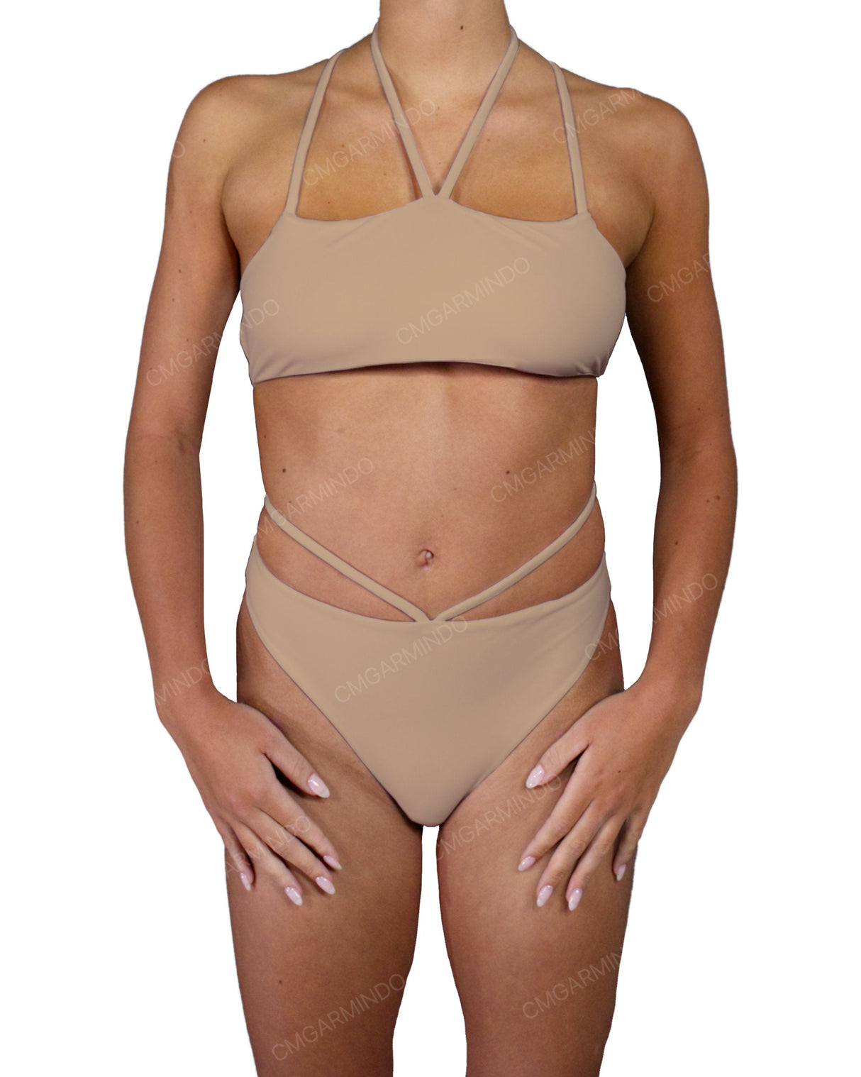 Strappy Cross Back One Piece