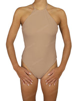 High Neck Halter Tie One Piece