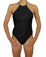 High Neck Halter Tie One Piece