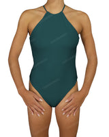 High Neck Halter Tie One Piece