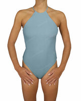 High Neck Halter Tie One Piece