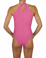 High Neck Halter Tie One Piece